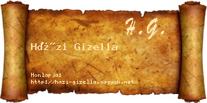 Házi Gizella névjegykártya